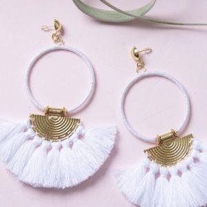 Tassel  loop earrings